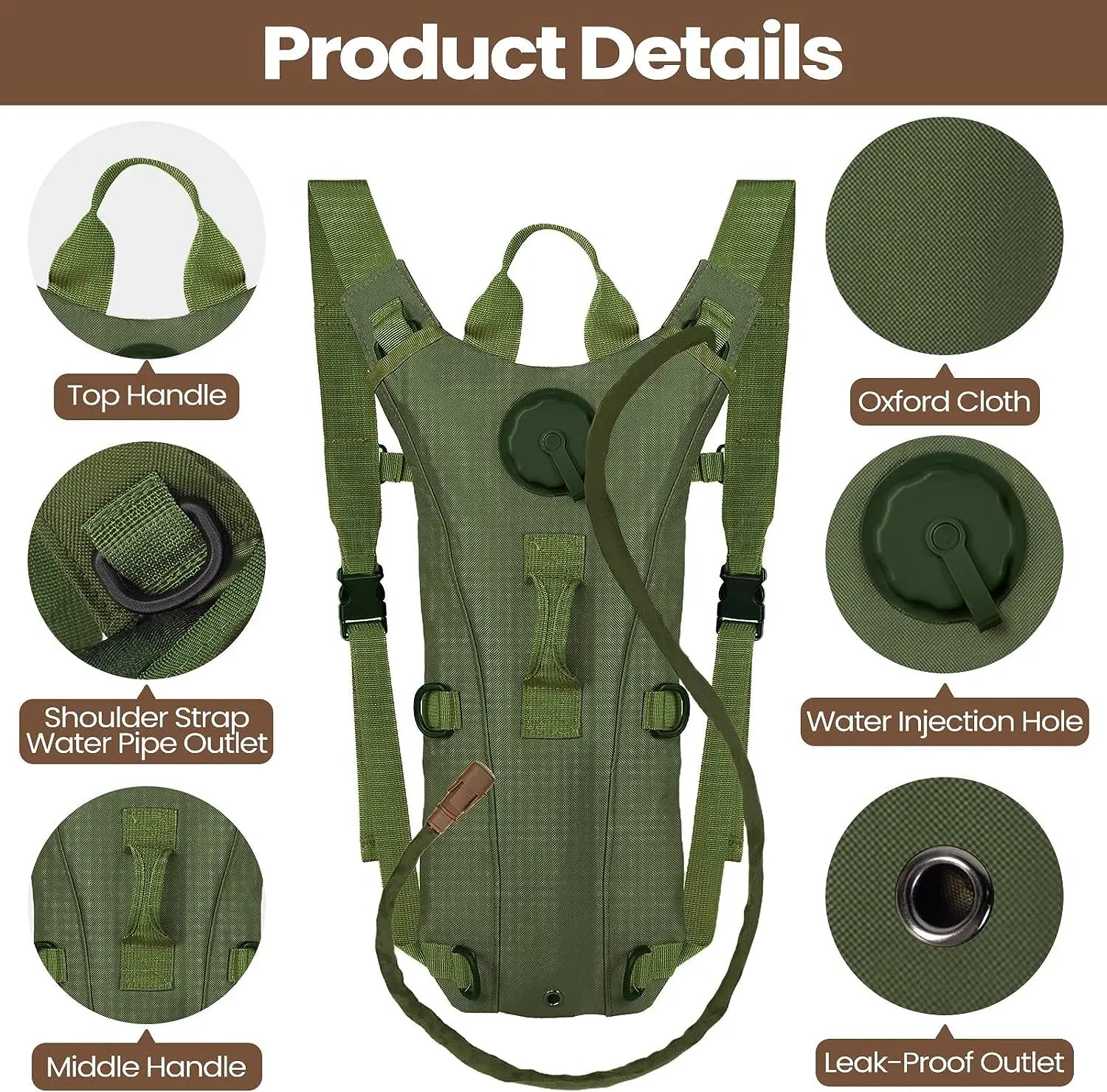 Sport Hydration Pack with 3L Water Bladder