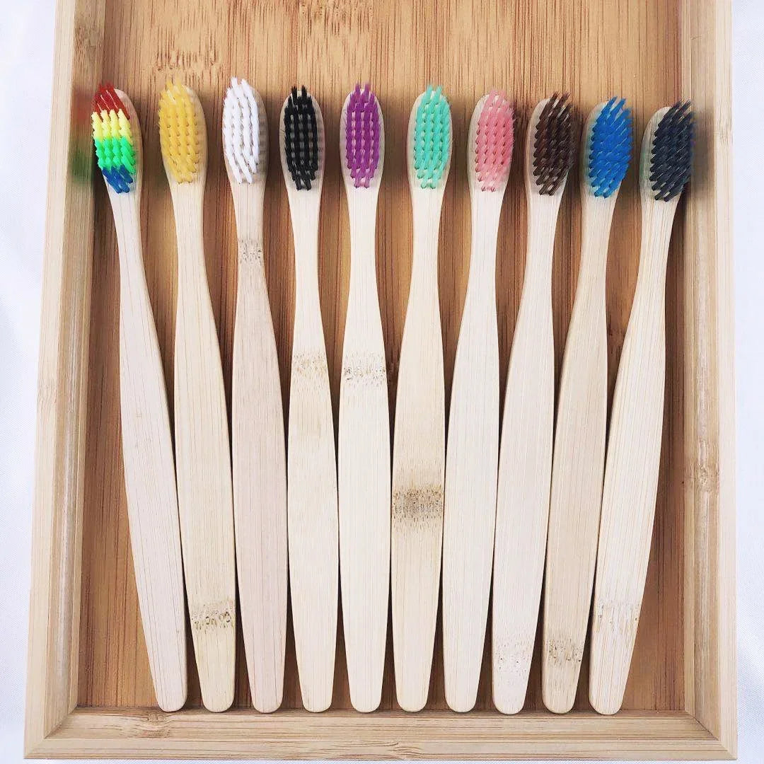 30pcs Eco-Friendly Bamboo Toothbrush Set
