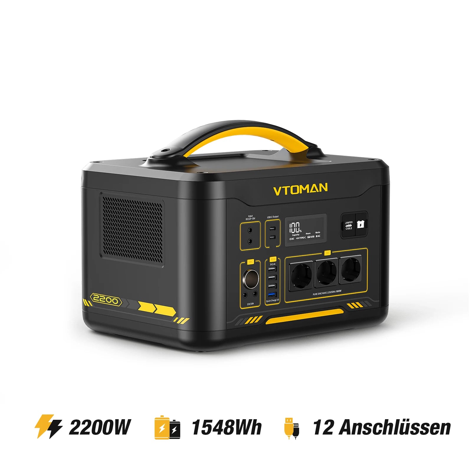 VTOMAN JUMP 2200 Portable Solar Power Station