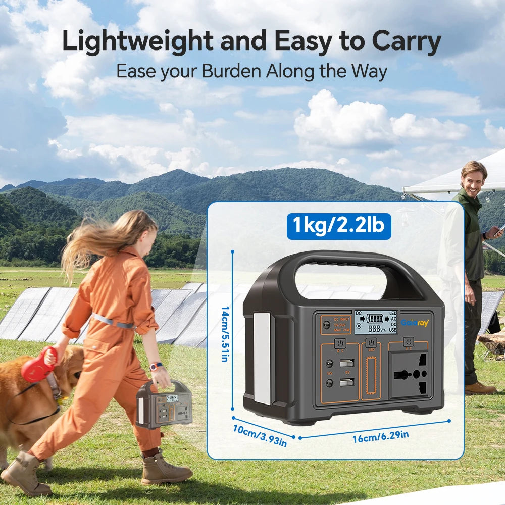100W Portable Solar Power Station – 24,000mAh