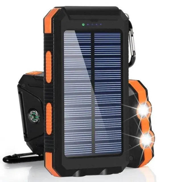 80000mAh Solar Power Bank with LED Light