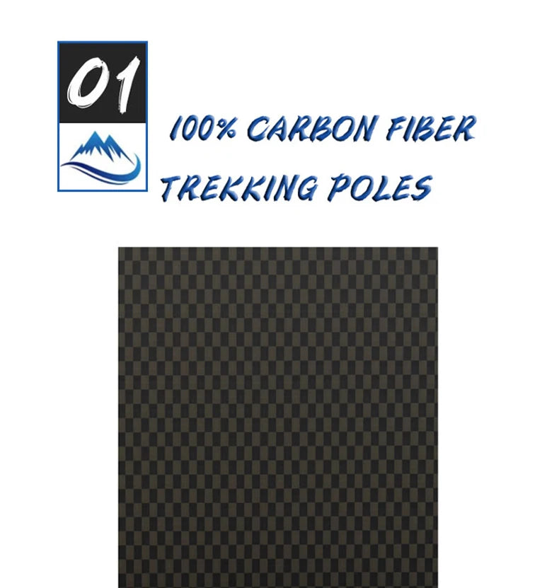 110g Ultralight Folding Carbon Trekking Poles