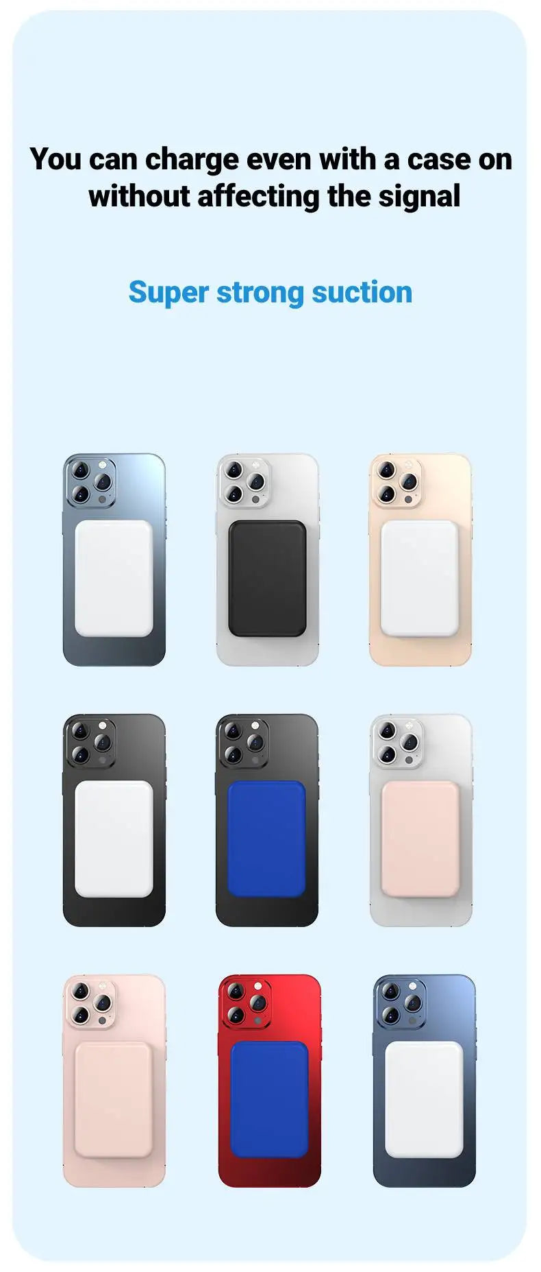 Slim 5000/10000mAh MagSafe Wireless Power Bank